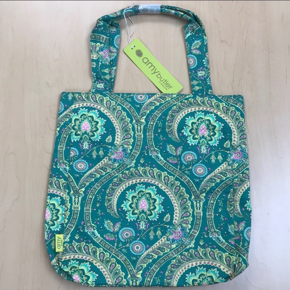 Amy Butler - “Sara” Tote Bag - Feather Paisley Print - Stylish - NWT - $60